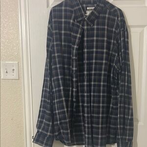 Men's Blue Plaid Shirt